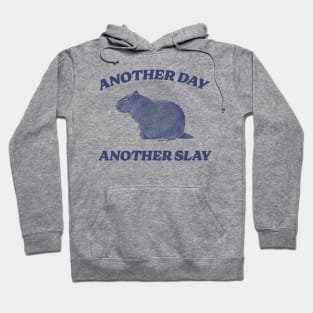 Another Day Another Slay T Shirt - Capybara Meme Drawing Hoodie